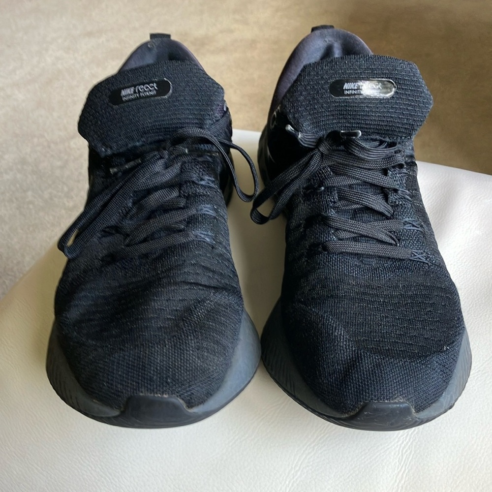 Nike React Infinity Black Men's Flyknit Running Shoes Sz 12
